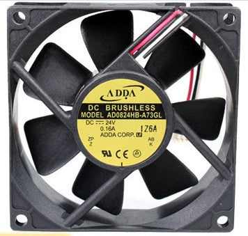 ADDA AD0824HB-A73GL 24V 0.16A 3wires cooling fan ADDA AD0824HB-A73GL 24V 0.16A 3wires cooling fan